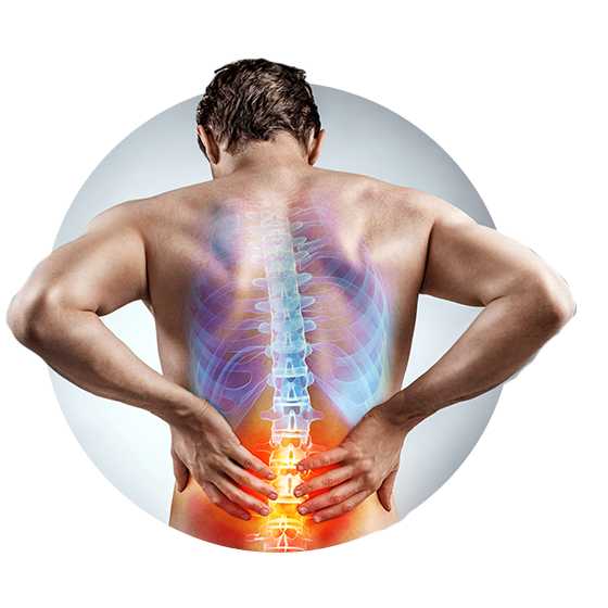 man with back pain image